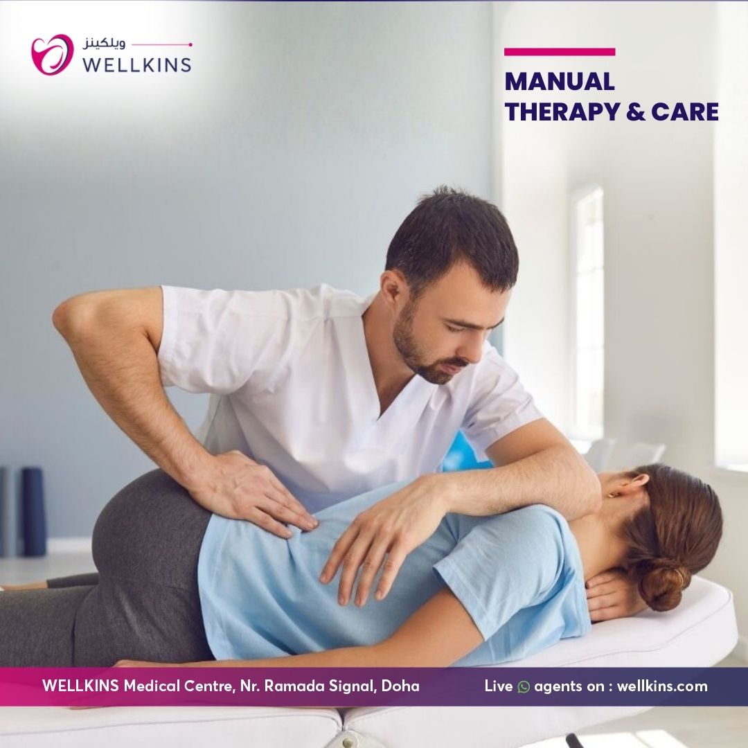 Manual therapy physiotherapy session in Doha Qatar – Wellkins Medical Centre