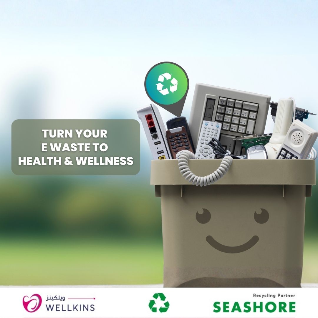 Turn Your E-Waste to Wellness campaign at Wellkins Medical Centre, Doha Qatar