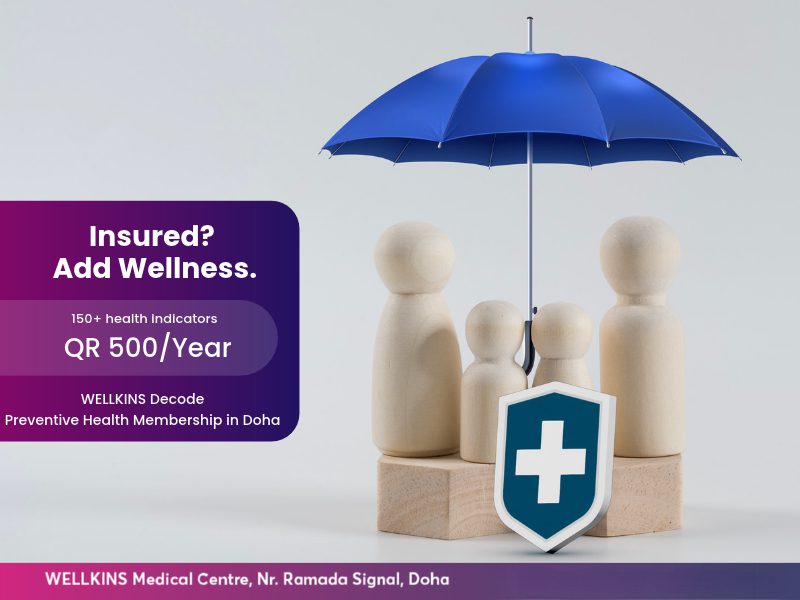 Wellkins Decode - 150+ health indicators for QR 500 a year at Wellkins Medical Centre, Doha Qatar